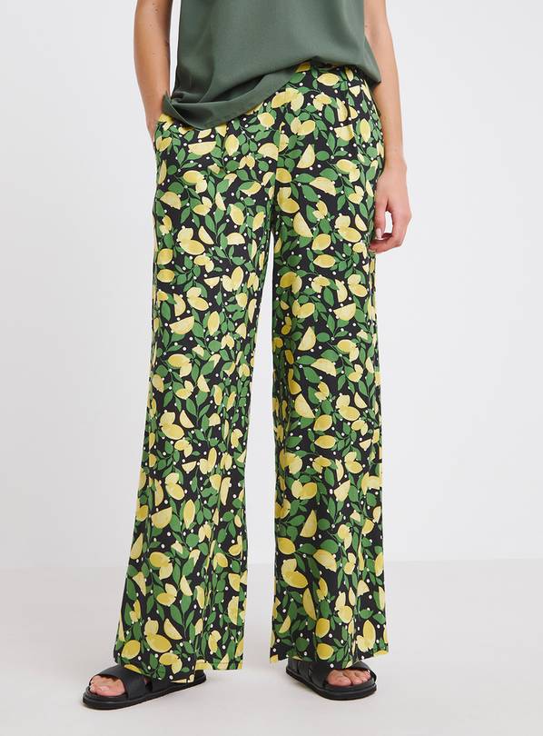 SIMPLY BE Spun Viscose Wide Leg Trousers 28